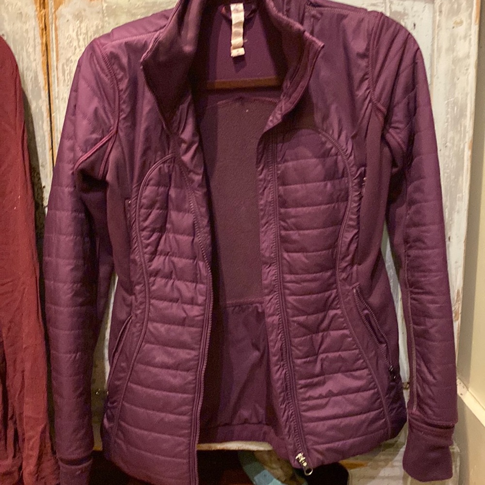Lulu Lemon zip up running Jacket purple